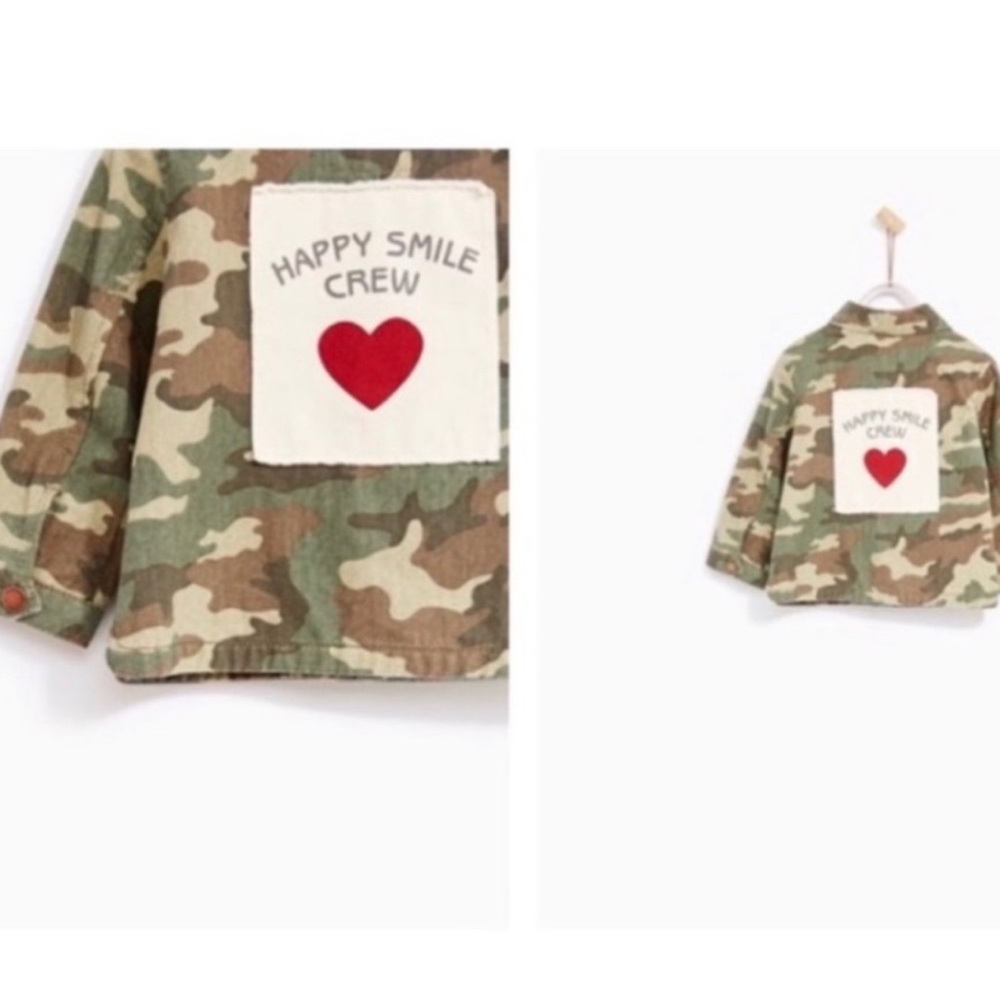 Zara camouflage over shirt